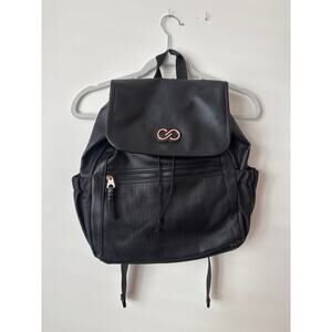 Calia Black Perforated Backpack for the Gym Workout Yoga Pilates NWT
